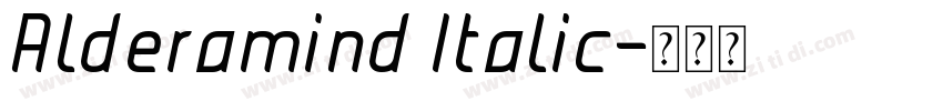 Alderamind Italic字体转换